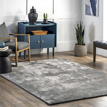 Nuloom Loni Solid Machine Washable Shag Area Rug 4ft BIVD01D-S404
